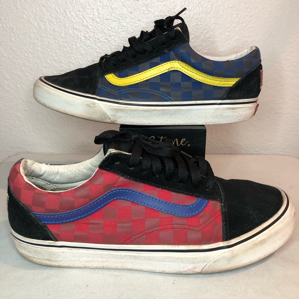 Vans Old Skool OTW Rally Checker/Multicolor Sneaker‎ Men size 8.5/ Women size 10